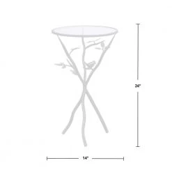 24 in. Antique Bronze Bird and Branches Tripod Side Table by FirsTime & Co. -Sorbus Sales Store antique bronze firstime co end side tables btgbrd 40 1000