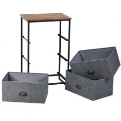 12 in. Black 29 in. Rectangular MDF End Table with 3 Drawers by ANGELES HOME 15 12 in. Black 29 in. Rectangular MDF End Table with 3 Drawers by ANGELES HOME -Sorbus Sales Store black angeles home end side tables sa61 9hw419bk 44 1000