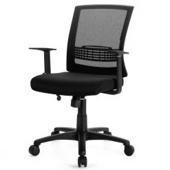 Black Mesh Mid Back Height Adjustable Ergonomic Office Chair by ANGELES HOME -Sorbus Sales Store black angeles home ergonomic chairs m67 8hw587 c3 1000
