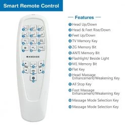 78 in. W Black Queen Metal Frame Adjustable Bed Base Electric Bed Frame with Massage Modes Platform Bed by ANGELES HOME -Sorbus Sales Store black angeles home platform beds hw67 8ck 766 44 1000