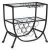 29.25 x 16 x 29.75 in Arched Metal FirsTime & Co. Black Catalina Bar Cart