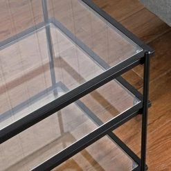 20 x 16.75 x 20 in Rectangular Metal FirsTime & Co. Black Satori End Table -Sorbus Sales Store black firstime co end side tables 70470 c3 1000