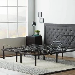 Standard Adjustable Bed Base - Queen by Lucid Comfort Collection -Sorbus Sales Store black lucid comfort collection adjustable beds hdlul100qqab 40 1000