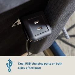 Queen Deluxe Adjustable Bed Base with Wireless Remote and Smart App by Lucid Comfort Collection -Sorbus Sales Store black lucid comfort collection adjustable beds lucclpremqqab 44 1000