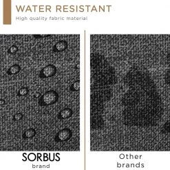 9-Drawer Black Rustic Dresser with Steel Frame Wood Top Easy Pull Fabric Bins 39.5 in. L x 11.5 in. W x 39.5 in. H by Sorbus -Sorbus Sales Store black rustic sorbus dressers drw 9d blk 1f 1000