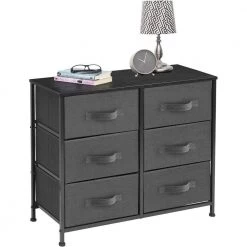 6-Drawer Aqua Dresser Steel Frame Wood Top Easy Pull Fabric Bins 11.5 in. L x 34 in. W x 36 in. H by Sorbus 16 6-Drawer Aqua Dresser Steel Frame Wood Top Easy Pull Fabric Bins 11.5 in. L x 34 in. W x 36 in. H by Sorbus -Sorbus Sales Store black sorbus dressers drw cu6 blk 44 1000