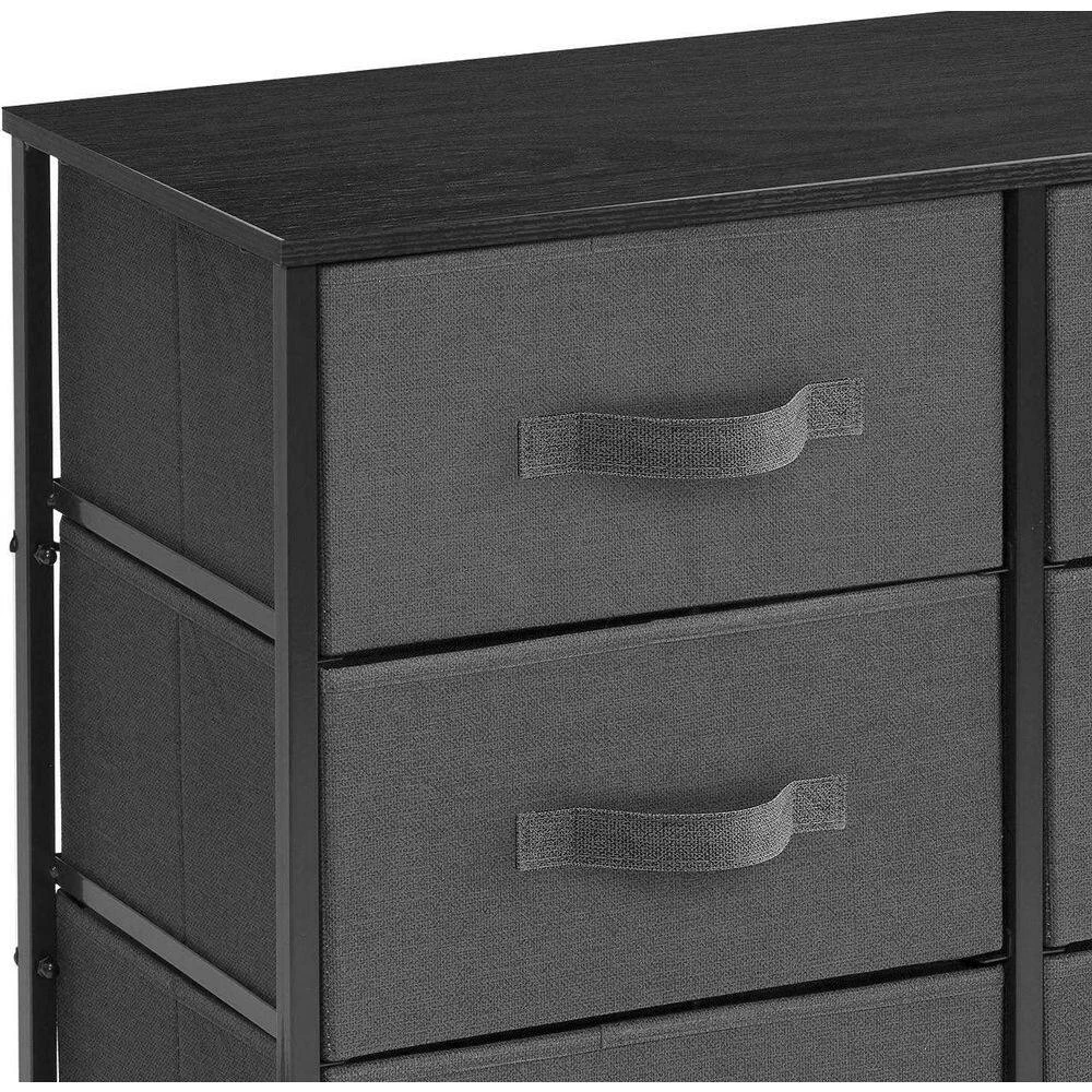 6-Drawer Aqua Dresser Steel Frame Wood Top Easy Pull Fabric Bins 11.5 in. L x 34 in. W x 36 in. H by Sorbus 10 6-Drawer Aqua Dresser Steel Frame Wood Top Easy Pull Fabric Bins 11.5 in. L x 34 in. W x 36 in. H by Sorbus - Image 8