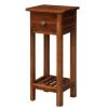 14 in. W Brown Wood 2 Tier End Side Table with Drawer by ANGELES HOME -Sorbus Sales Store brown angeles home end side tables m65 8hw212na 64 1000
