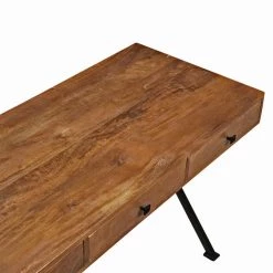 54 x 22 x 29 in. Rectangular Wood Brown Carter Writing Desk by FirsTime & Co. -Sorbus Sales Store brown firstime co writing desks 70313 c3 1000