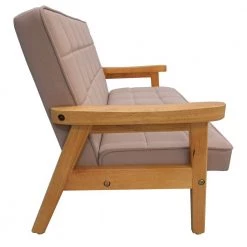 Cream Microfibre Solid Wood Kids Loveseat Children Armrest Couch by ANGELES HOME -Sorbus Sales Store cream angeles home kids chairs miy09870r 4f 1000