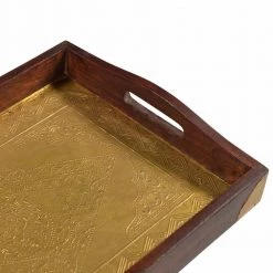 18 x 12 x 27 in. Dark Brown Rectangular Wood Sari Tray End Table by FirsTime & Co. -Sorbus Sales Store dark brown firstime co end side tables 70340 c3 1000