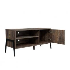 43.31 in. Espresso Modern TV Stand Console with Cable Management Hole and a Storage Cabinet by ANGELES HOME -Sorbus Sales Store espresso angeles home tv stands myf37248r 1f 1000