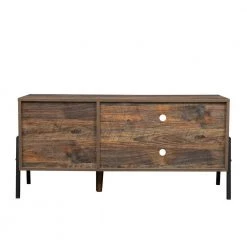 43.31 in. Espresso Modern TV Stand Console with Cable Management Hole and a Storage Cabinet by ANGELES HOME -Sorbus Sales Store espresso angeles home tv stands myf37248r c3 1000