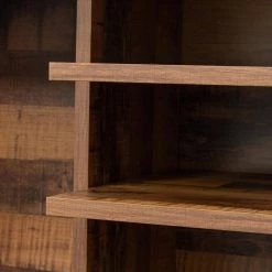 53.15 in. Wood Walnut Finish TV Stand with Shelves and Cabinet Fits TV's up to 65 in. with Cable Management by ANGELES HOME -Sorbus Sales Store fir angeles home tv stands sa33 9w331149 1f 1000