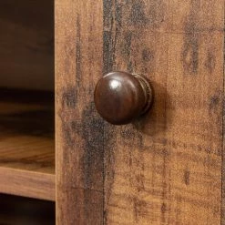 53.15 in. Wood Walnut Finish TV Stand with Shelves and Cabinet Fits TV's up to 65 in. with Cable Management by ANGELES HOME -Sorbus Sales Store fir angeles home tv stands sa33 9w331149 44 1000