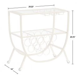 29.25 x 16 x 29.75 in Arched Metal FirsTime & Co. Gold Catalina Bar Cart -Sorbus Sales Store gold firstime co bar carts 70491 4f 1000