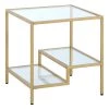 19 x 19 x 20 in Rectangular Metal FirsTime & Co. Gold Allison End Table