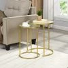 Stark Gold Nesting End Table 2-Piece Set - 18" x 21" by FirsTime & Co. -Sorbus Sales Store gold firstime co nesting tables 70181 64 1000