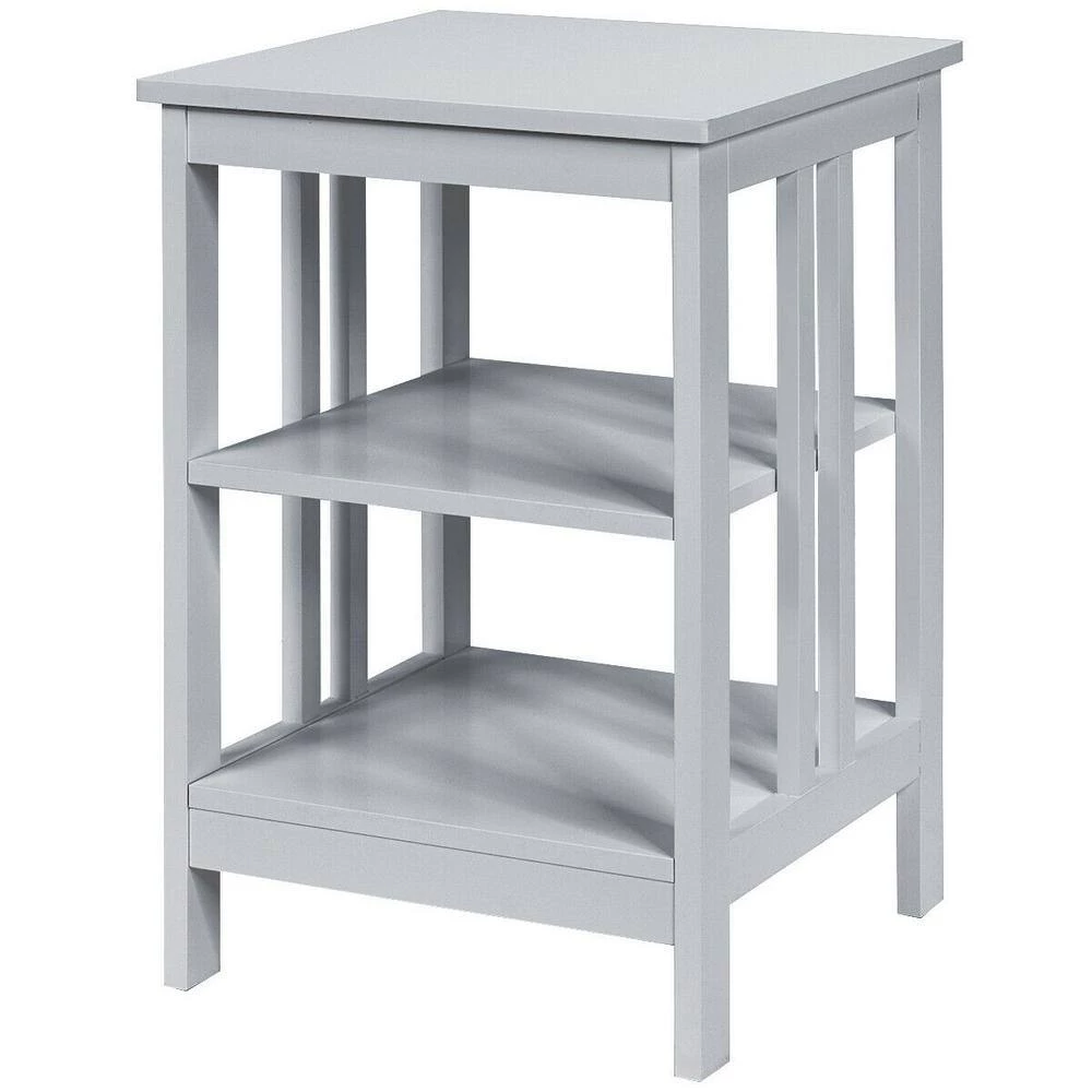 16 in. W x 16 in. D x 24 in. H 3-Tier Accent Side Table in Gray by ANGELES HOME 6 16 in. W x 16 in. D x 24 in. H 3-Tier Accent Side Table in Gray by ANGELES HOME - Image 4