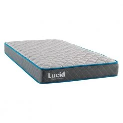7 in. Firm Bonnell Spring Tight Top Twin Mattress by Lucid Comfort Collection -Sorbus Sales Store gray lucid comfort collection mattresses lucc07ttgrsp 1d 1000