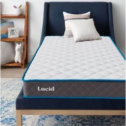7 in. Firm Bonnell Spring Tight Top Twin Mattress by Lucid Comfort Collection