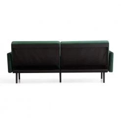 2- Piece Green Velvet Futon Chair Sofa Bed with Buttonless Tufting by Lucid Comfort Collection -Sorbus Sales Store green velvet lucid comfort collection futons lucc0003ssf74vn 1f 1000