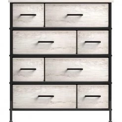 8-Drawer Greige Dresser Steel Frame Wood Top Easy Pull Fabric Bins 11.5 in. L x 34 in. W x 36 in. H by Sorbus 18 8-Drawer Greige Dresser Steel Frame Wood Top Easy Pull Fabric Bins 11.5 in. L x 34 in. W x 36 in. H by Sorbus -Sorbus Sales Store greige sorbus dressers drw 8d rub 76 1000