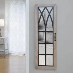 43 in. Rustic Arch Jewelry Armoire by FirsTime & Co. -Sorbus Sales Store light brown firstime co jewelry armoires 81007 31 1000