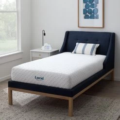8 in. Plush Gel Memory Foam Tight Top Twin XL Mattress by Lucid Comfort Collection -Sorbus Sales Store lucid comfort collection mattresses lucc08tx45gf c3 1000