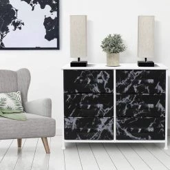 6-Drawer Brown Dresser Steel Frame Wood Top Easy Pull Fabric Bins 11.75 in. L x 31.5 in. W x 24.62 in. H by Sorbus -Sorbus Sales Store marble black sorbus dressers drw cu6 mbw3 1f 1000