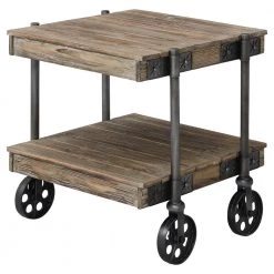 21 x 22.75 x 24 in. Natural Rectangular Wood Bridgeport End Table by FirsTime & Co.