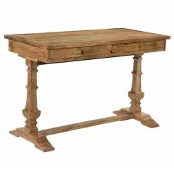 48 x 24.5 x 31 in. Rectangular Wood Natural Aiden Pedestal Writing Desk by FirsTime & Co. -Sorbus Sales Store natural firstime co writing desks 70319 77 1000