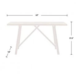 63 x 18 x 31.5 in. Rectangular Wood Natural Sheppard Trestle Writing Desk by FirsTime & Co. -Sorbus Sales Store natural firstime co writing desks 70422 4f 1000