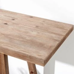 63 x 18 x 31.5 in. Rectangular Wood Natural Sheppard Trestle Writing Desk by FirsTime & Co. -Sorbus Sales Store natural firstime co writing desks 70422 c3 1000