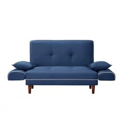 69.7 in. Width Polyester Twin Size Sofa Bed Sleeper Convertible 2-Seater Sofa Couch Futon in Navy Blue by ANGELES HOME -Sorbus Sales Store navy blue angeles home sofa beds m18338r0 44 1000