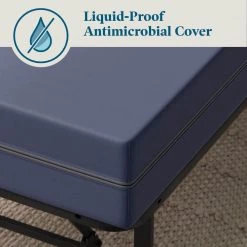 University Twin Adjustable Firmness Dual-Sided Memory Foam 6 in. Mattress by Lucid Comfort Collection -Sorbus Sales Store navy lucid comfort collection mattresses lucc06tt40fpmf 1f 1000