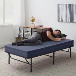 University Twin Adjustable Firmness Dual-Sided Memory Foam 6 in. Mattress by Lucid Comfort Collection -Sorbus Sales Store navy lucid comfort collection mattresses lucc06tt40fpmf 44 1000