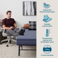 Sorbus Sales Store -Sorbus Sales Store navy lucid comfort collection mattresses lucc06tt40fpmf e1 1000