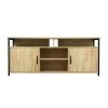 57.87 in. Modern Oak Media Console Cabinet TV Stand for TVs Upto 55 in. by ANGELES HOME -Sorbus Sales Store oak angeles home tv stands myf37253r 64 1000