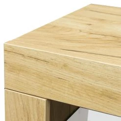 63 in. Oak Wooden TV Stand with 2 Storage Drawers Fits TV's up to 65 in. with RBG LED Lights by ANGELES HOME -Sorbus Sales Store oak angeles home tv stands sa34 9w331739 c3 1000