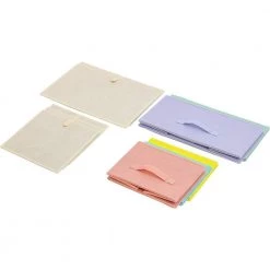 5-Drawer Pastel White Dresser Steel Frame Wood Top Easy Pull Fabric Bins 11.87 in. L x 39.5 in. W x 24.62 in. H by Sorbus -Sorbus Sales Store pastel white sorbus kids dressers drw cu5 pas 76 1000