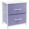 Nighstand 2-Drawer Purple Dresser 17.75 in. L x 11.87 in. W x 20 in. H by Sorbus -Sorbus Sales Store purple sorbus dressers drw 2d pu 64 1000