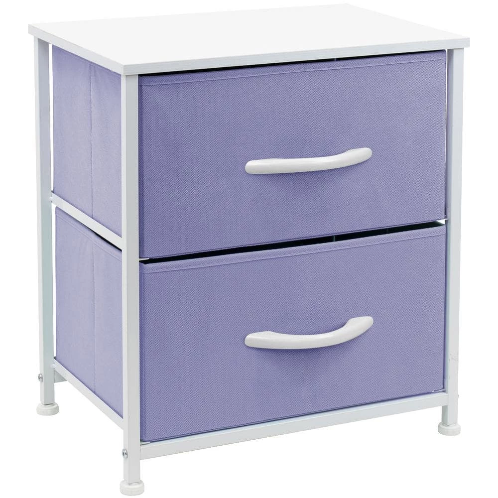 Nighstand 2-Drawer Purple Dresser 17.75 in. L x 11.87 in. W x 20 in. H by Sorbus 3 Nighstand 2-Drawer Purple Dresser 17.75 in. L x 11.87 in. W x 20 in. H by Sorbus