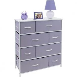 11.5 in. L x 34 in. W x 36 in. H 8-Drawer Purple Dresser Steel Frame Wood Top Easy Pull Fabric Bins by Sorbus 15 11.5 in. L x 34 in. W x 36 in. H 8-Drawer Purple Dresser Steel Frame Wood Top Easy Pull Fabric Bins by Sorbus -Sorbus Sales Store purple sorbus kids dressers drw 8d pu 4f 1000
