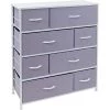 11.5 in. L x 34 in. W x 36 in. H 8-Drawer Purple Dresser Steel Frame Wood Top Easy Pull Fabric Bins by Sorbus -Sorbus Sales Store purple sorbus kids dressers drw 8d pu 64 1000