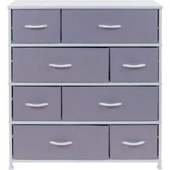 11.5 in. L x 34 in. W x 36 in. H 8-Drawer Purple Dresser Steel Frame Wood Top Easy Pull Fabric Bins by Sorbus 18 11.5 in. L x 34 in. W x 36 in. H 8-Drawer Purple Dresser Steel Frame Wood Top Easy Pull Fabric Bins by Sorbus -Sorbus Sales Store purple sorbus kids dressers drw 8d pu fa 1000