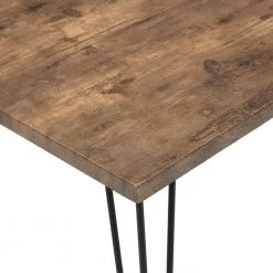 3-Pieces 45.3 in. Rectangle Rustic Brown Dining Set with 2 Benches, Dining Set for 4 by ANGELES HOME -Sorbus Sales Store rustic brown angeles home dining room sets m63aadr870 fa 1000