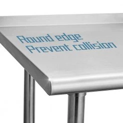 30 in. x 24 in. Stainless Steel Commercial NSF Prep and Work Kitchen Utility Table with Bottom Shelf by ANGELES HOME -Sorbus Sales Store silver angeles home kitchen prep tables m38 89241kt 4f 1000