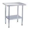 30 in. x 24 in. Stainless Steel Commercial NSF Prep and Work Kitchen Utility Table with Bottom Shelf by ANGELES HOME -Sorbus Sales Store silver angeles home kitchen prep tables m38 89241kt 64 1000