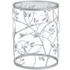 16.5 in. x 16.5 in. x 22 in. Round Metal Silver Large Bird and Branches Side Table by FirsTime & Co. -Sorbus Sales Store silver firstime co end side tables 70310 64 1000
